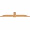 Ekena Millwork Eugene Smooth Timber Gable Bracket, Western Red Cedar, 72"W x 15"H x 1 1/2"D x 5 1/2"F, 5/12 Pitch GBW072X15X0206EUG00SWR - alternate 3
